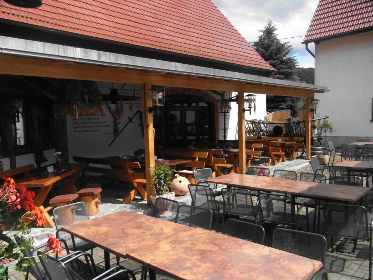 Restaurant & Pension "Bauernhof Zum Silberbergwerk" Limabach - Oberfrohna Kültér fotó